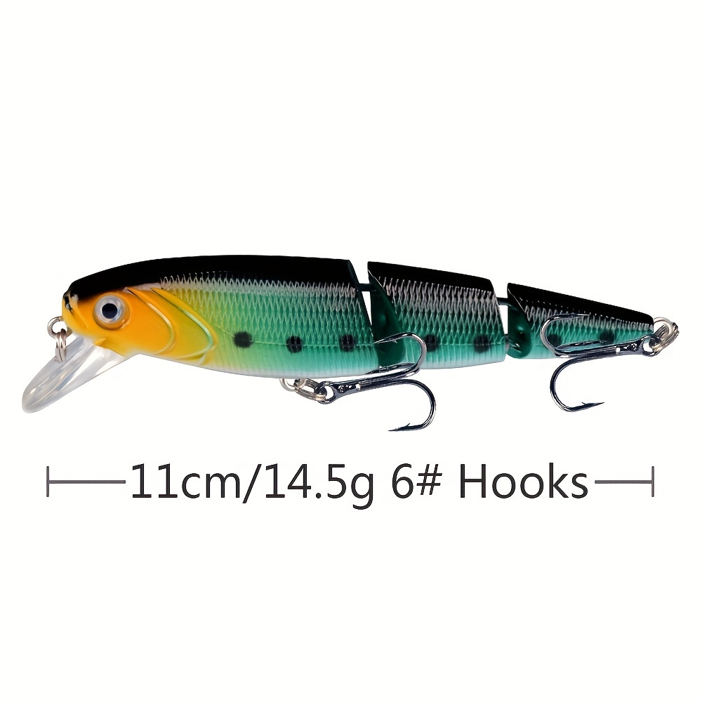 1PC Minnow Fishing Lure Multi Jointed Sections Crankbait Artificial