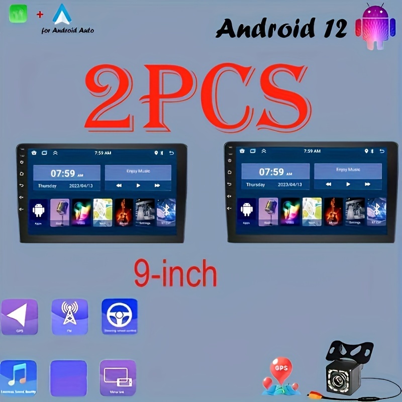 Autoradio Android 2 Din Pantalla 9 Hd 2gb+32gb Wifi Android Auto y Carplay  - Coolbox