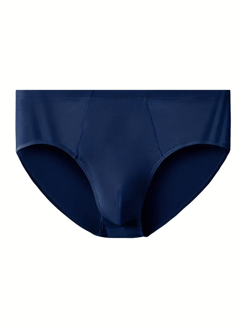 Men's Plus Size Underwear Casual Plain Color Panties - Temu