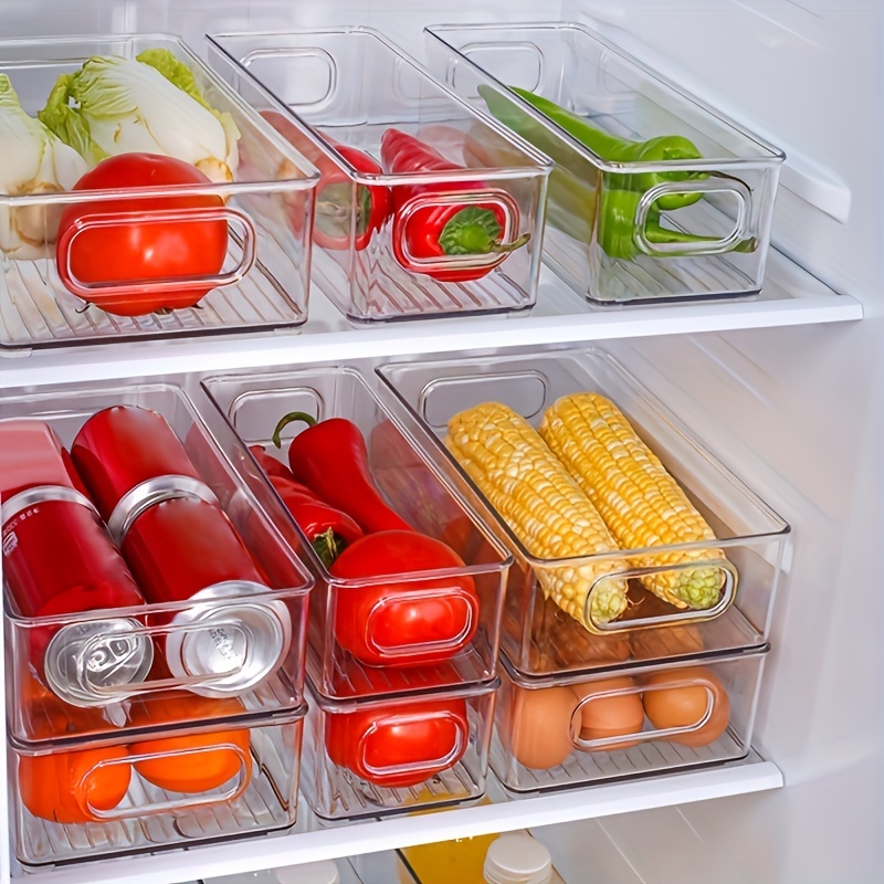 Stackable Transparent Food Storage Box Refrigerator Storage Box