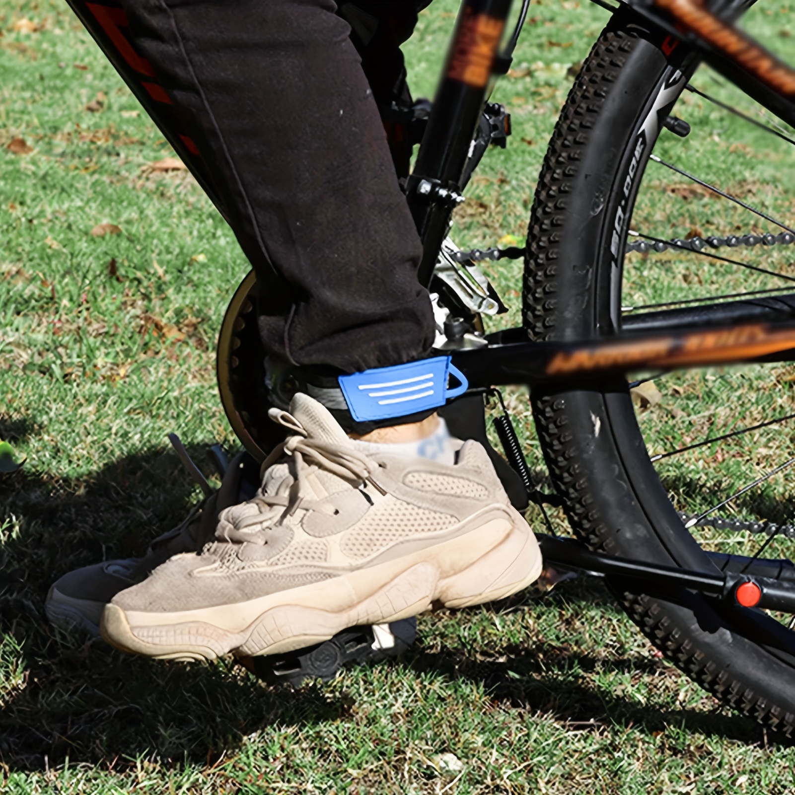 Frcolor Pant Leg Band Cycling Straps Bike Elastic Strap Mountain Biking  Ankle Riding Fishing Silicone Accessory 