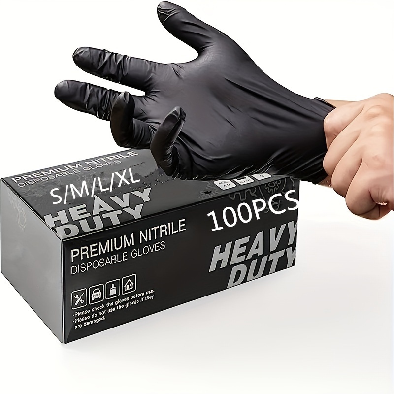 

/100pcs Nitrile Gloves, , Disposable Gloves For Household Cleaning And Preparation, Cleaning Gloves, Suitable For Multifunctional Gloves As , Services, , Car , Tattooing, And