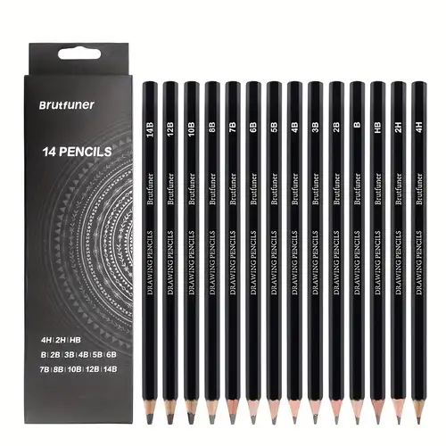 Set di matite da disegno professionali da 18 pezzi 6H-14B matita per  schizzi EE matite di grafite nera per principianti della scuola che  scrivono forniture artistiche