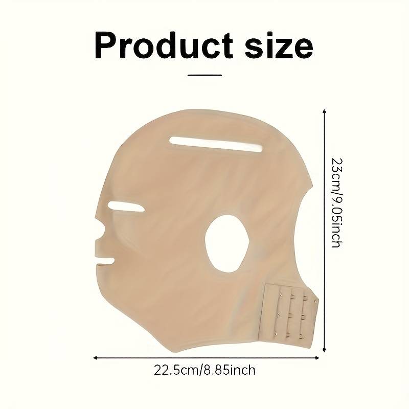 1pc 3d reusable breathable full face bandage double chin facial bandage sleeping mask skin care tool 3d beauty face mask women gift details 3