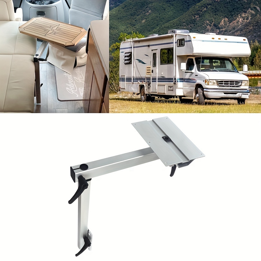 Removable table leg bracket, Rv Accessory, Aluminum Alloy Rotatable Support.