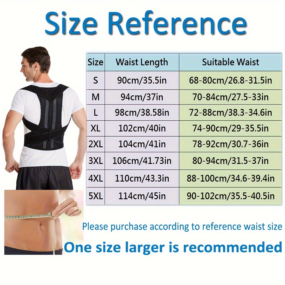 Order A Size Adjustable Posture Corrector Back Shoulder Support Brace  Posture Corrector Back Shoulder Support Brace Men Women - Sports & Outdoors  - Temu Canada