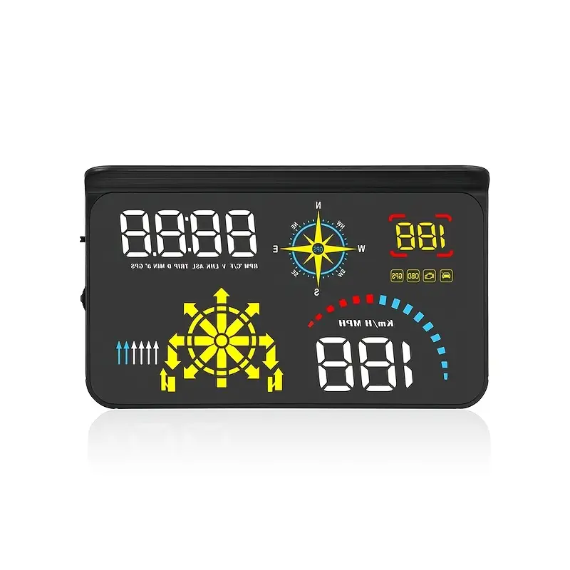 Q10 5.8 Obd2+gps Dual-system Hud: Universal Car Head-up Display With Color  Screen & Mobile Phone Interconnection For Easy Navigation! - Temu Austria