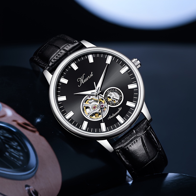 

Youth Men's Automatic Mechanical Watch, Tourbillon Hollow Waterproof Luminous Business Watch