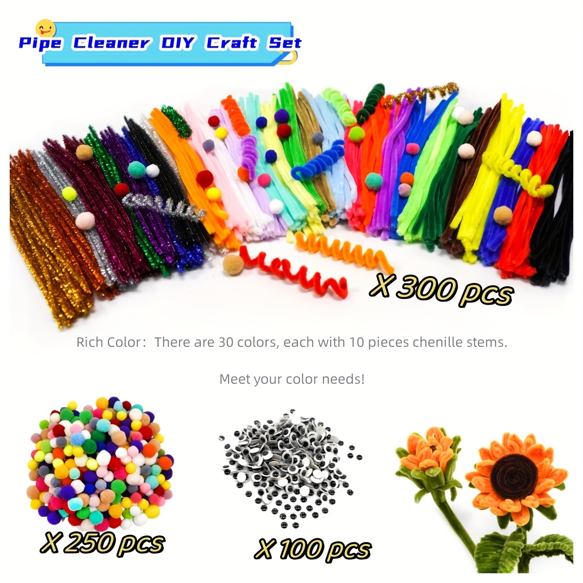 Pastel Fuzzy Sticks Value Pipe Cleaners In 13 Colors - Temu United Arab  Emirates