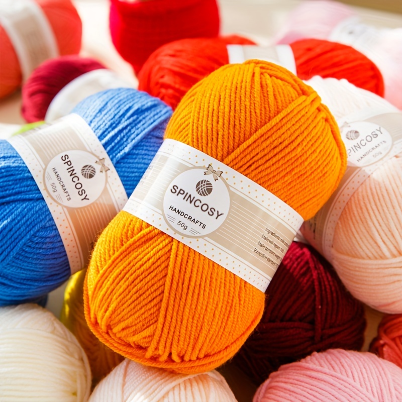 Solid Color 6 ply Soft Yarn For Knitting And Crocheting - Temu