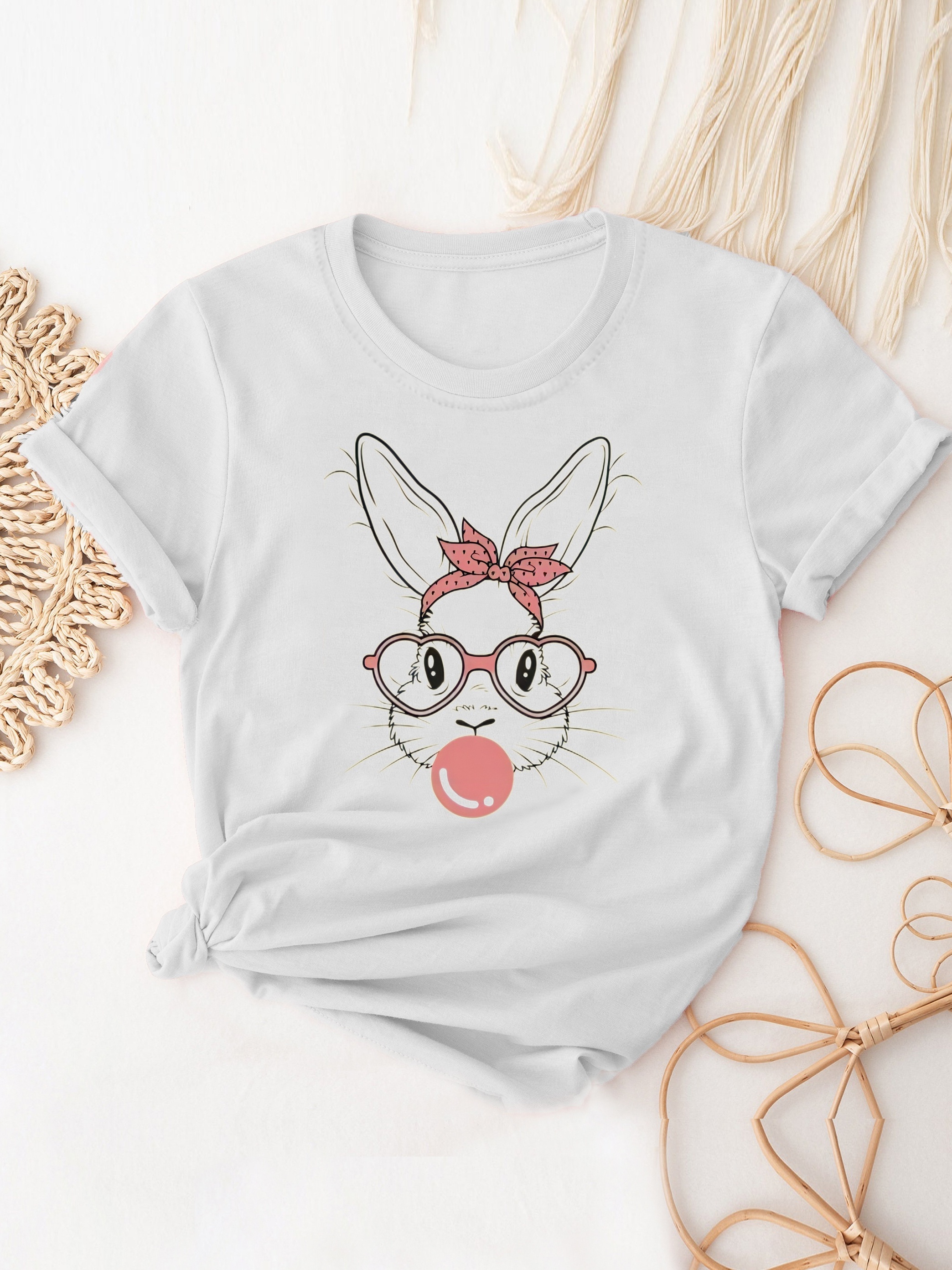 Bad Bunny Funny Easter Bunny Womens Mens Kids T-Shirt.