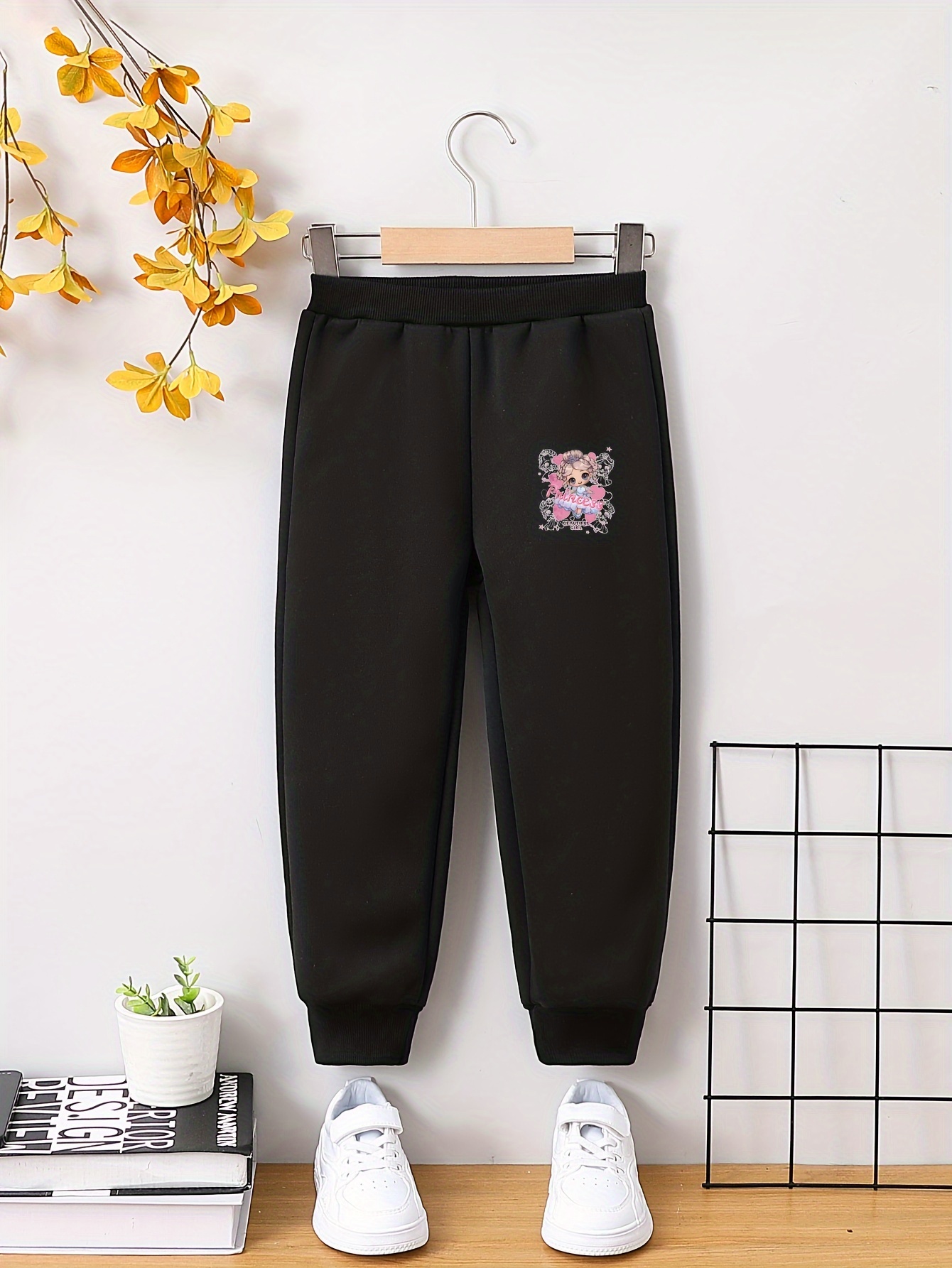 Fleece Jogger Pants Girls Boys Warm Trendy Side Stripe - Temu