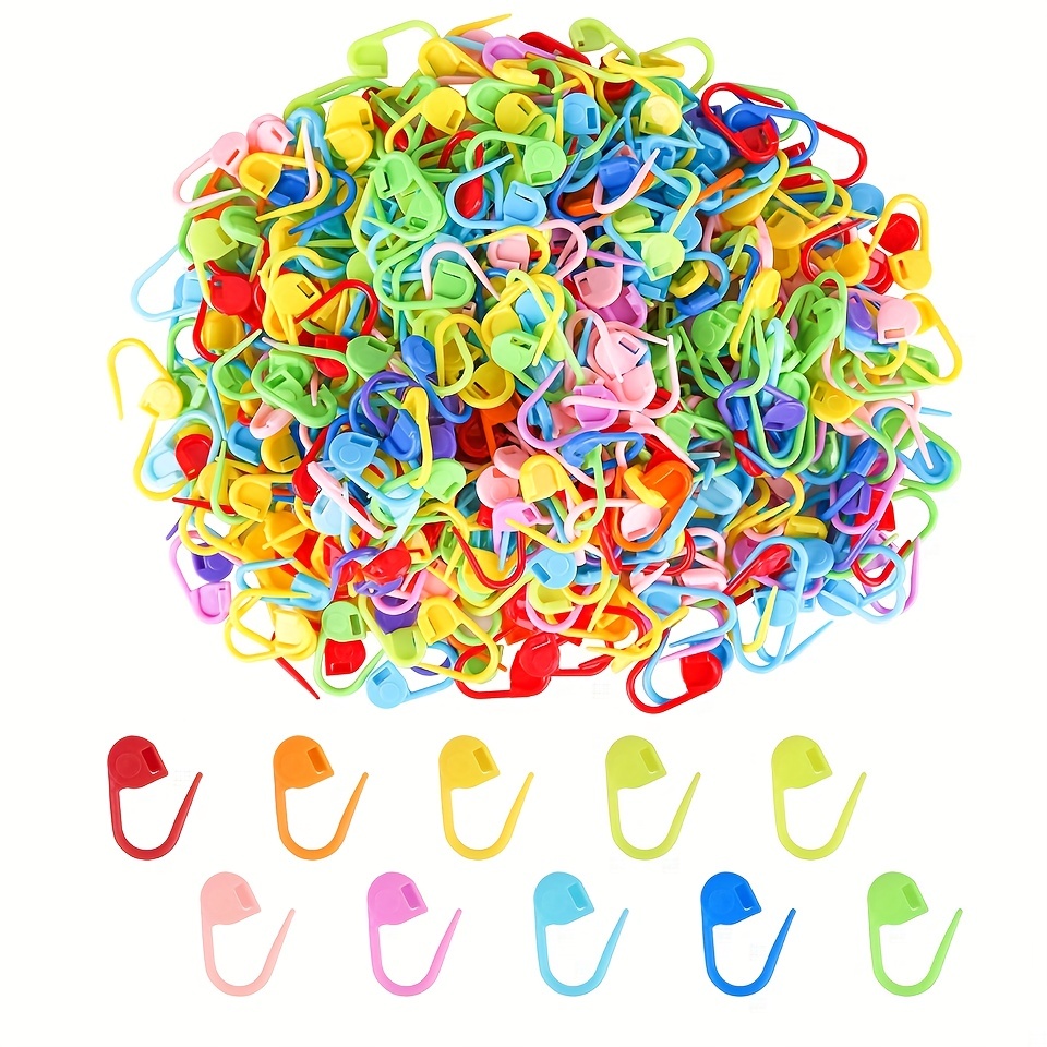 200pcs Multicolor Plastic Locking Stitch Markers For Knitting DIY Yarn  Sewing Tools Small Pins Crochet Latch Needle Clip Hook - AliExpress