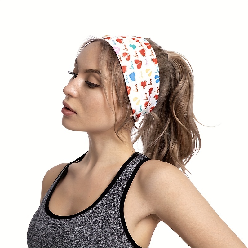 Acheter Mode femmes Yoga sport large bandeau élastique bandeau cheveux tête  enveloppement filles en cours d'exécution gymnase bandeau