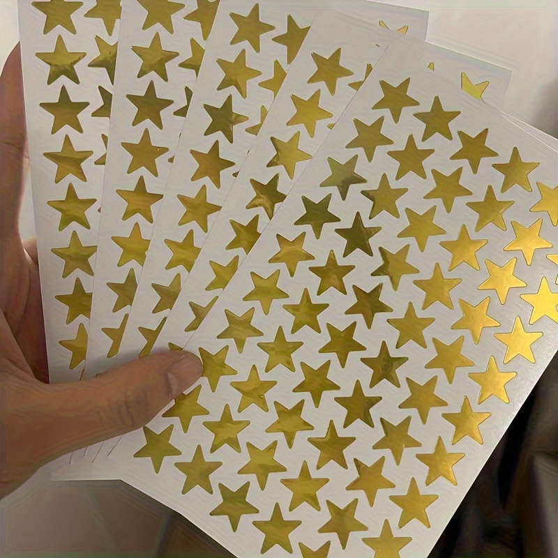 1200 Pack, Small Foil Gold Star Stickers for Kids Reward, Student Planner  and School Classroom Teacher Supplies, 0.6 Diameter