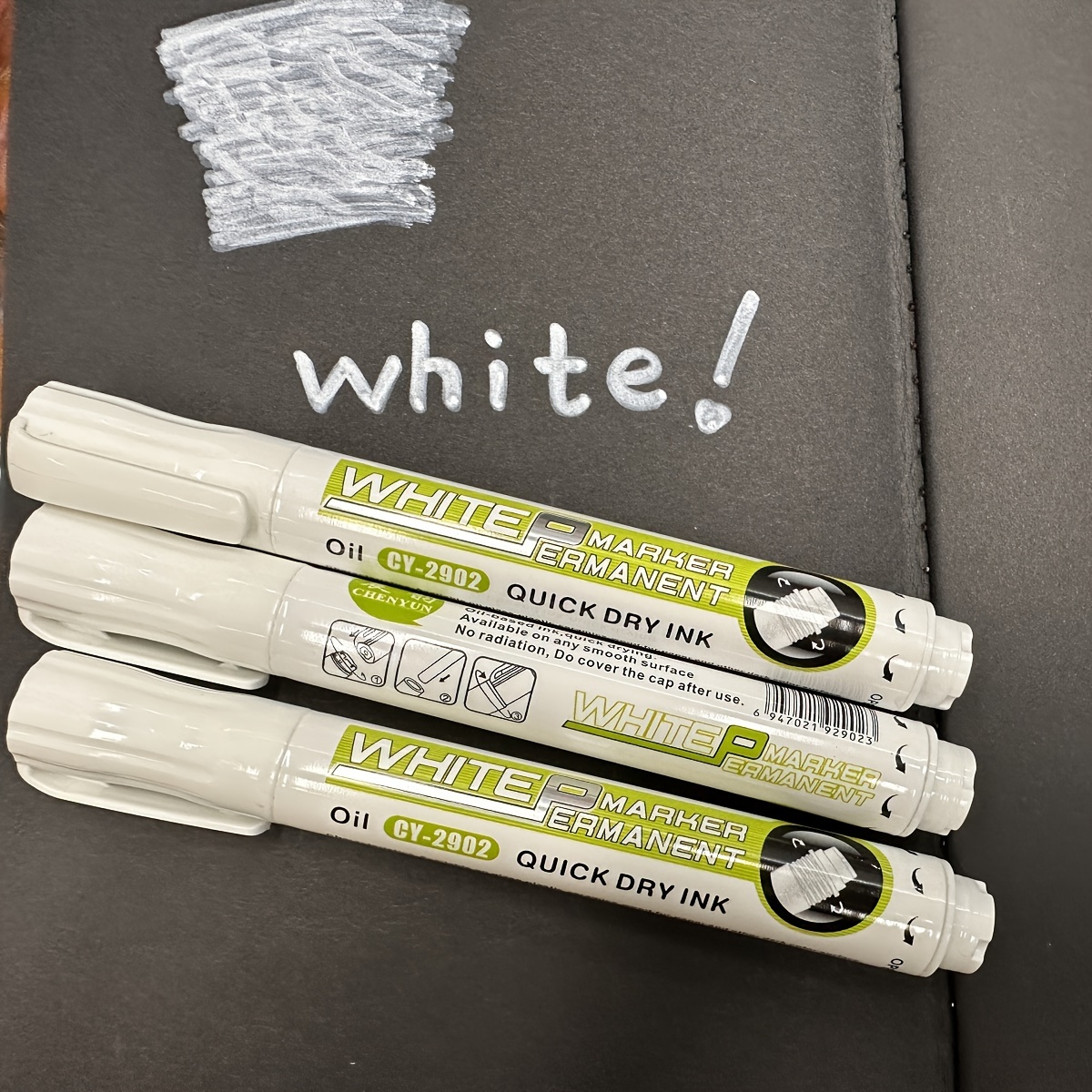 White Oily Waterproof Non-fading Graffiti Marker Quick-drying Marker Pen
