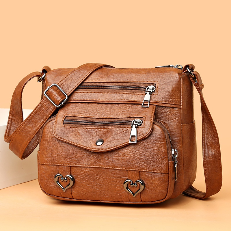 Vintage Boston Handbag For Women, Patch Decor Crossbody Bag, Fashion Pu  Leather Satchel Purse - Temu South Korea