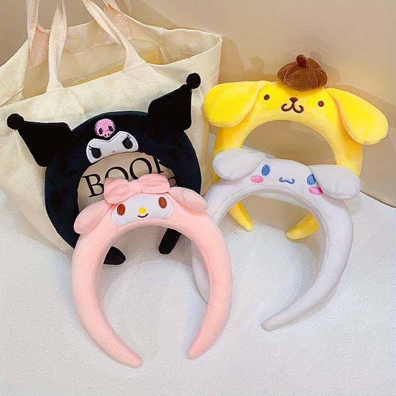 

1pc Lovely Cartoon Character Decorative Head Band Cute Plush Hair Hoop For Women And Daily Uses Suitable For Face Washing Skin Care Make Up