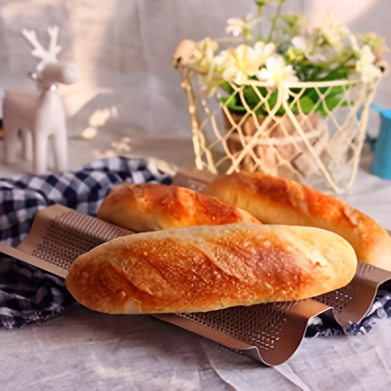 Français Plaque de cuisson à pain antiadhésive Français moule à pain Mini  baguette Cuisson
