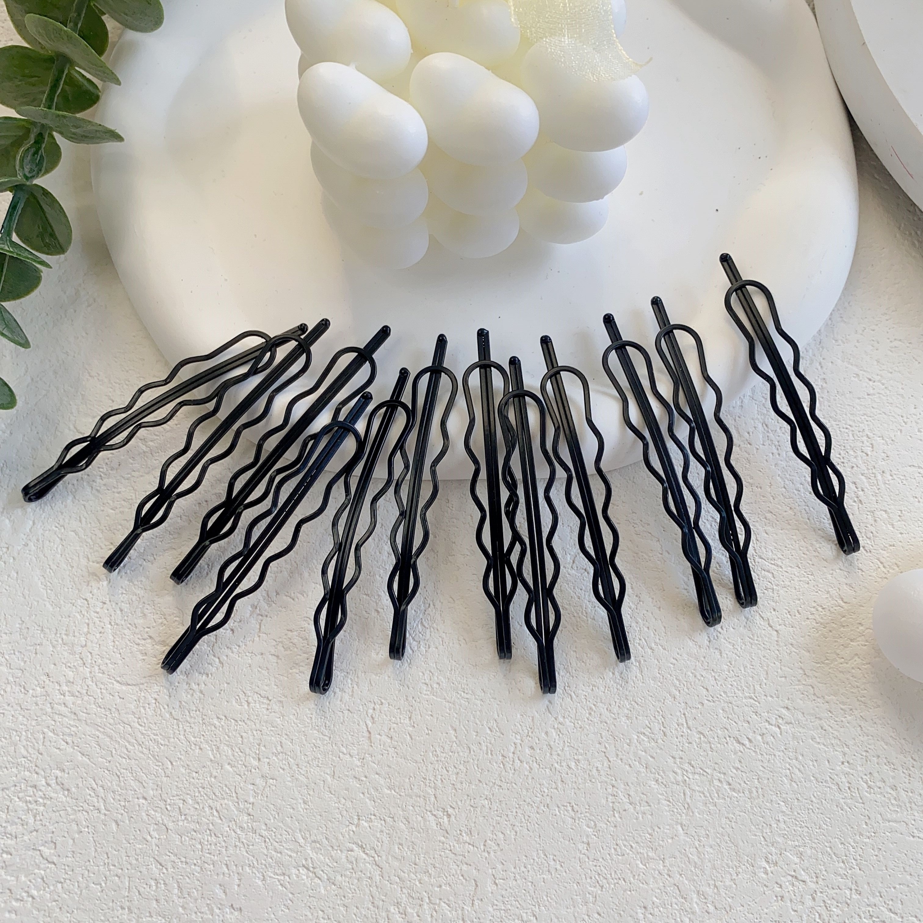 Vlasy 220 Count Bobby Pins Black Wave Style Hair Pins Invisible Hair Clips  Bulk Hair Accessories for Women and Girls Hair Grips Suitable for All Hair  Types 220 Count (Pack of 1) Black