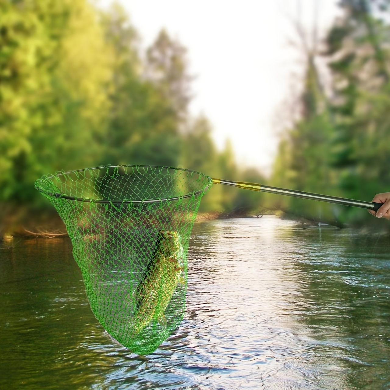 Foldable Fishing Net Fish Landing Net Fishing Replacement - Temu Canada