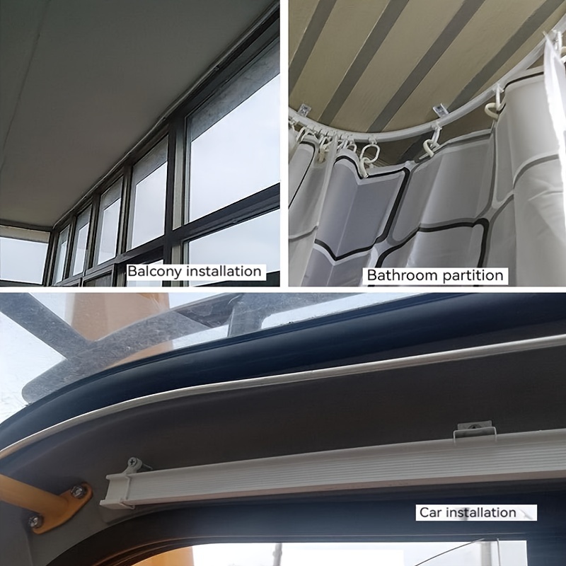 1 Rail De Rideau De Plafond Pliable Et Flexible Support De - Temu Belgium