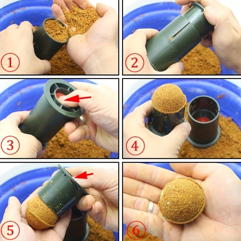 Easy to use Fishing Bait Ball Mold For Carp Fishing Create - Temu