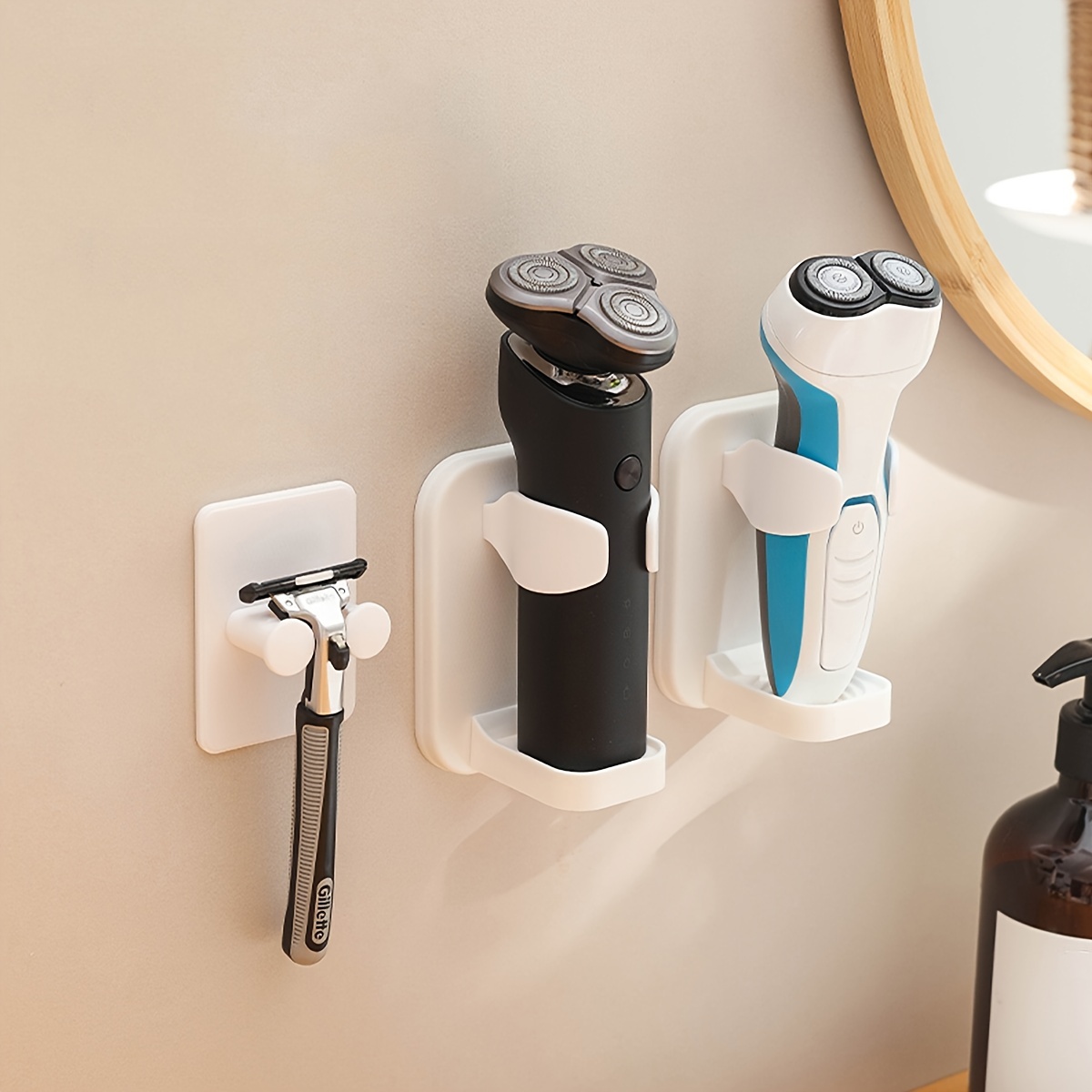 Razor Holder Rack Wall mounted Shaver Razor Holder Space - Temu