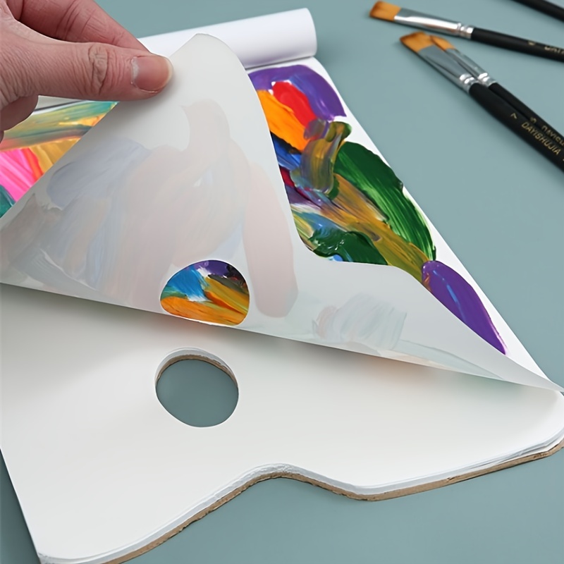 Disposable Washable Watercolor Gouache Paper Palette Oil Painting Acrylic  Art Paint Palette Uncoverable Difficult Penetrate - AliExpress
