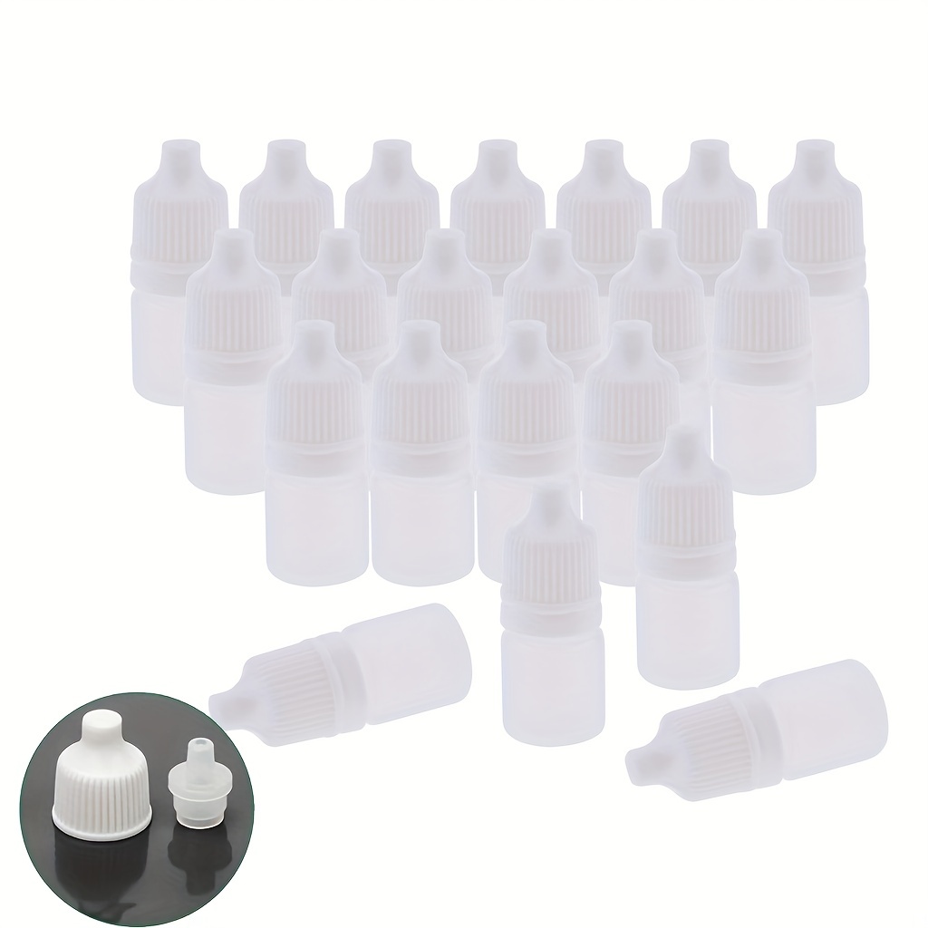

50pcs/100pcs Empty Plastic Squeezable Dropper Bottles Eye Liquid Dropper Refillable Bottles 10ml