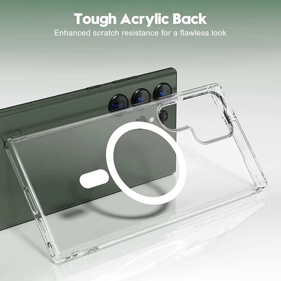 Acric Magnetic Clear Phone Case Compatible For Samsung Galaxy