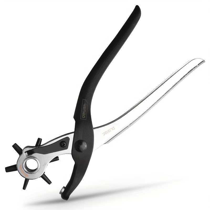 

Leather Belt Hole Punch Plier - Create Professional-looking Holes In Belts Of Multiple Sizes With This Puncher Tool!