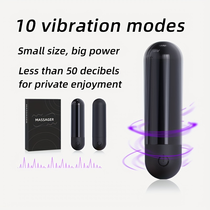 Female Bullet Vibrator 10 Frequency Mini Charging Bullet - Temu