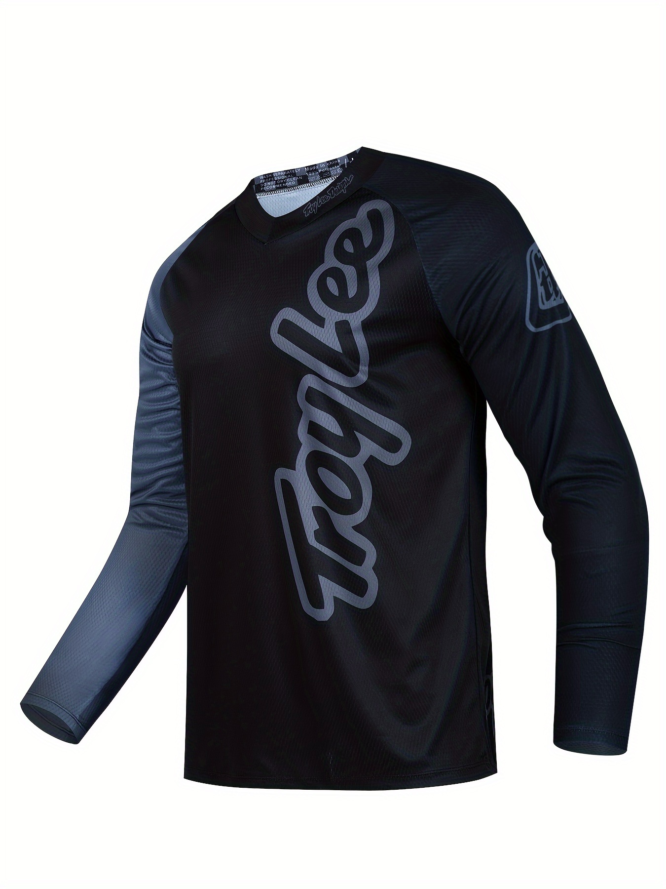mens long sleeve cycling jersey quick dry breathable mtb mountain bike shirt
