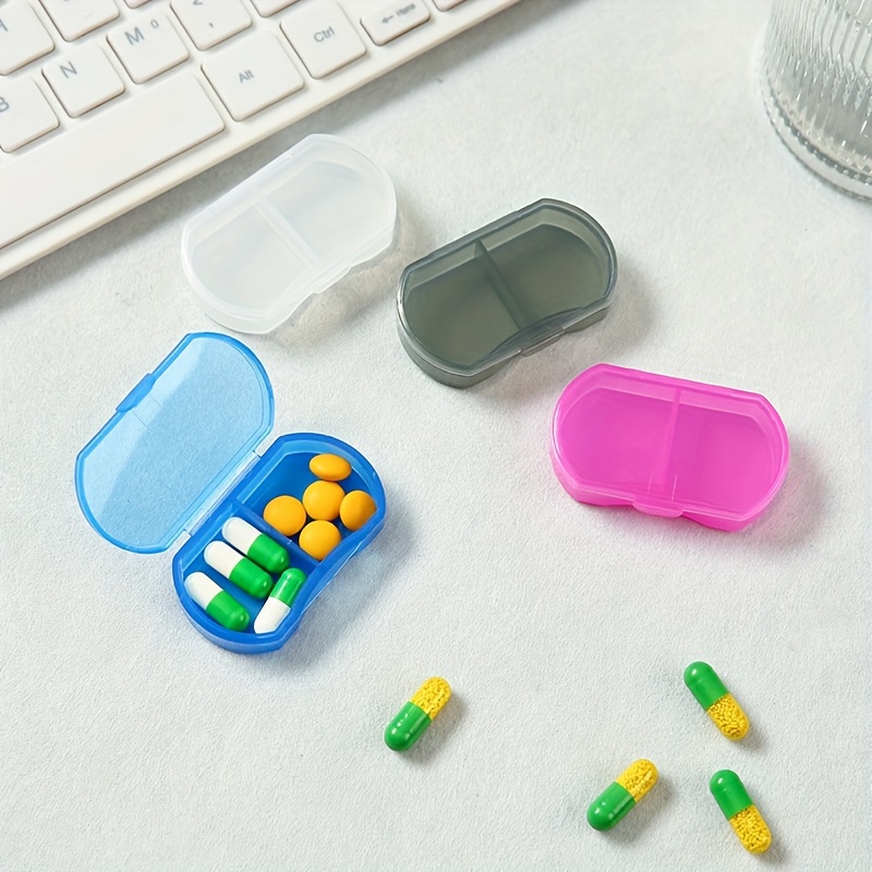 Transparent Pill Box, Portable Mini Medicine Container, Moisture