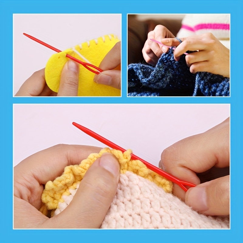 Plastic Sewing Needles, Large Eye Plastic Yarn Needles For Kids, Plastic  Needles For Yarn And Craft Plastic Embroidery Needle For Diy Sewing  Handmade Crafts - Temu Czech Republic
