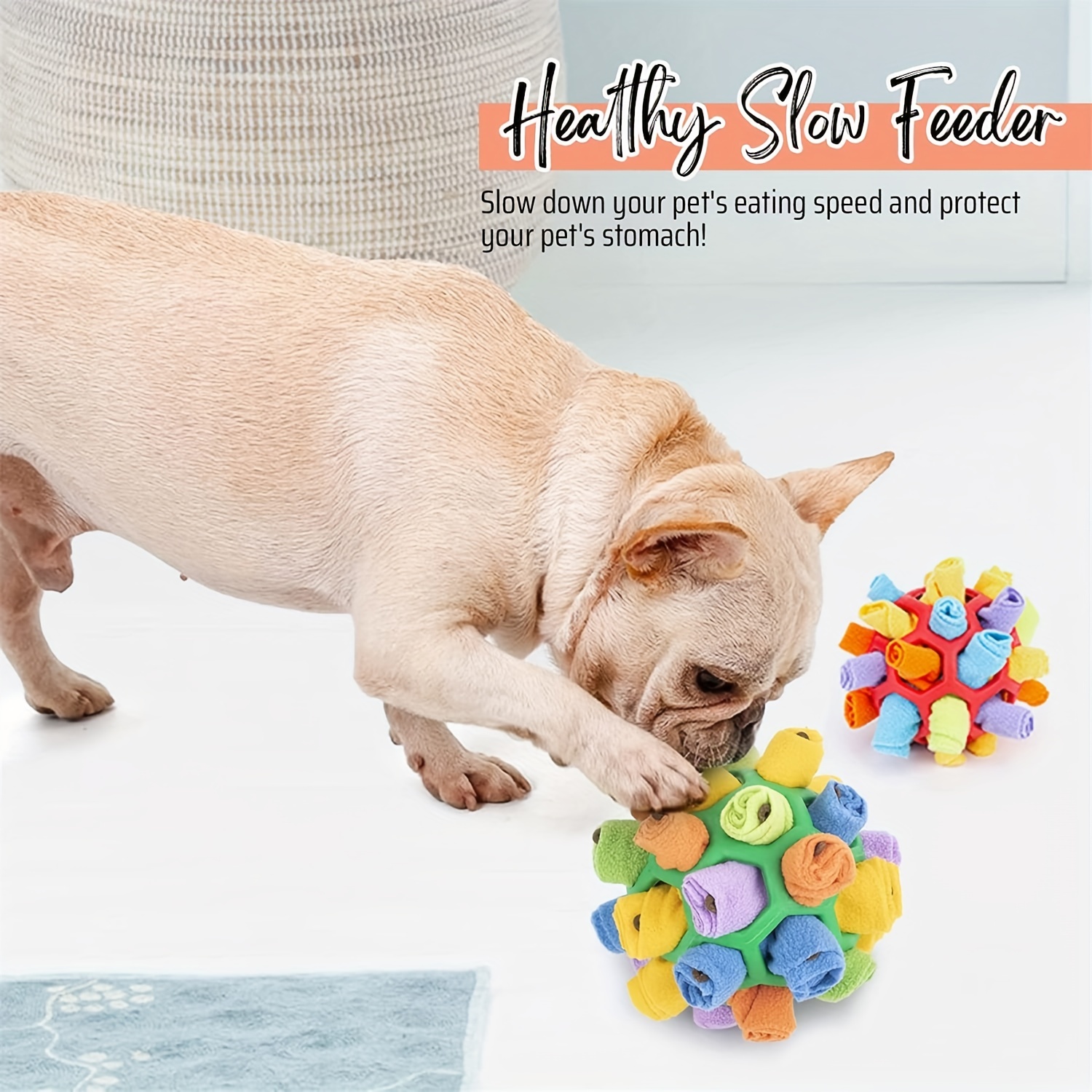 Interactive Dog Puzzle Toys Pet Snuffle Ball Toys Encourage Natural  Foraging Skills Portable Pet Dog Enrichment Toy Slow Food Training