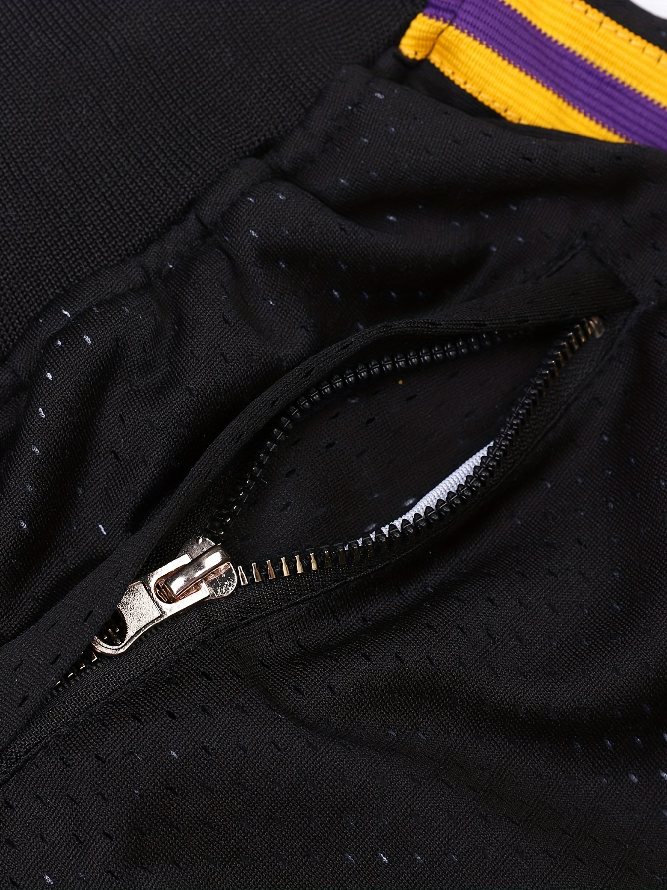 Buy ROMRWJ Men's Mamba Embroidery 8-24 Retro Basketball Shorts with Pockets  Yellow at