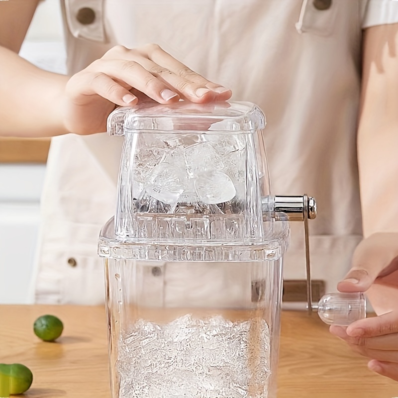 1pc ice crusher manual crusher rotary ice crusher portable ice maker ice crusher ice crusher for making beverages ice shaver and snow cone machine kitchen supplies dorm essentials details 1