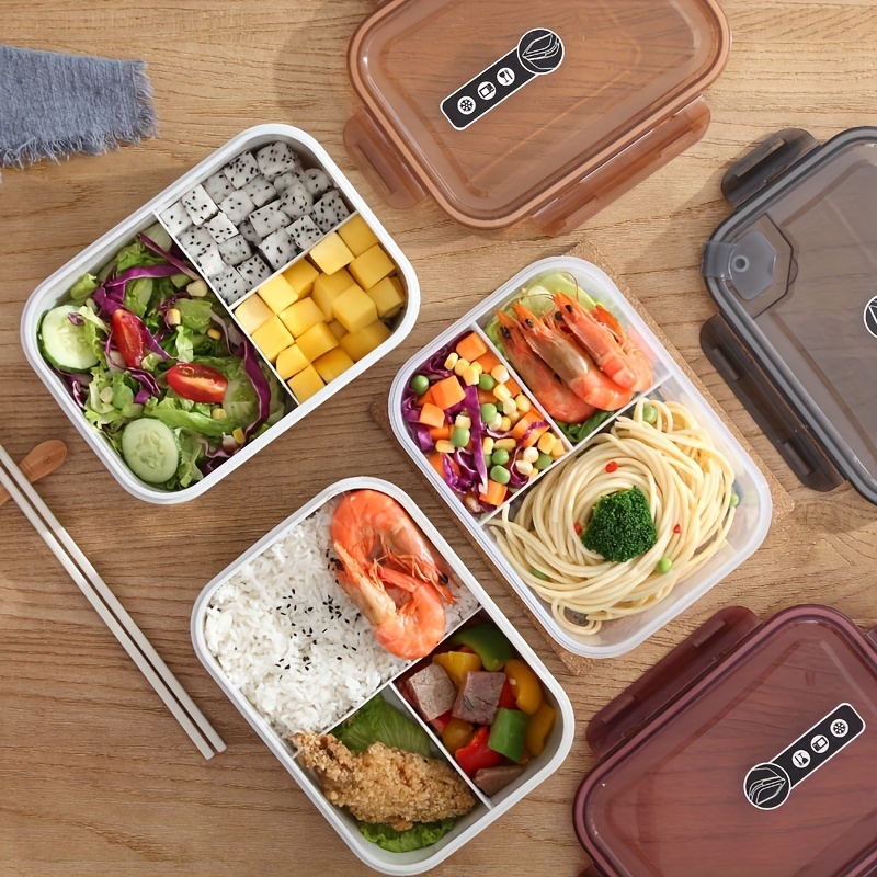 Dropship 1 Set 3-in-1 Bento Box Set - Microwave And Dishwasher Safe Lunch  Box With Dividers And Utensils - Perfect For School, Travel, And Snacks to  Sell Online at a Lower Price