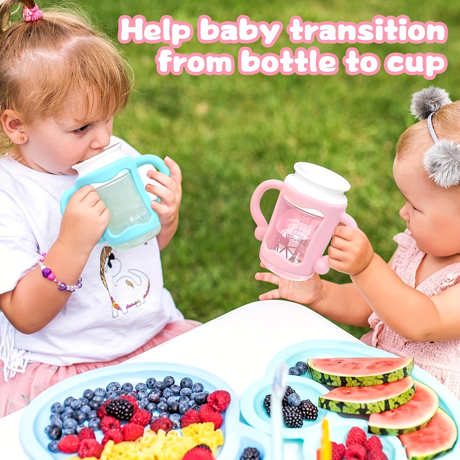 Silicone Baby Bottle Handles - BPA-Free - Teach Babies To Hold Bottle