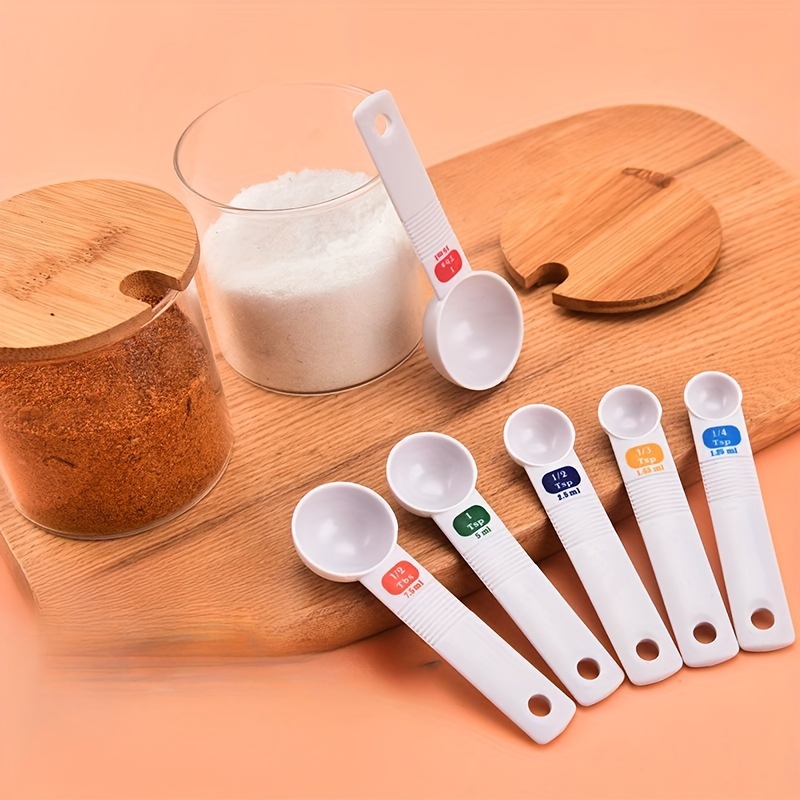 Measuring Cups And Spoons Set, Stackable Plastic Measuring Spoons Cups, For  Dry And Liquid Ingredient, Kitchen Supplies - Temu