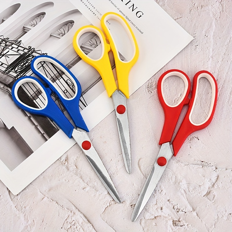 Scissors Bulk 6-Pack, All Purpose Scissors Stainless Steel Sharp Scissors for Office Home General Use Craft Supplies, High/Middle School Classroom