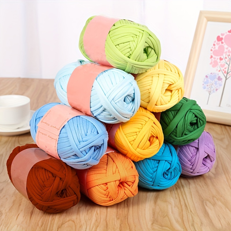 Cotton Thick Knitting Fabric Yarn For Crochet Diy Soft Woven - Temu