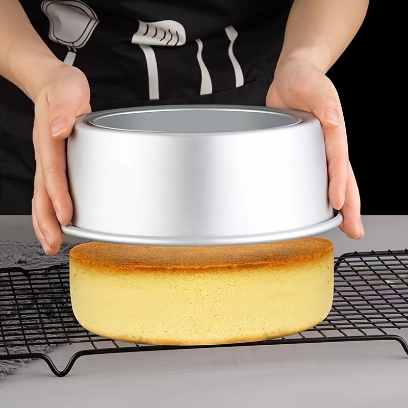 Non-stick Deep Aluminum Round Cake Pan, With Removable Bottom For  Wedding/birthday/christmas Cake Baking Round Cake Tin Set With Loose Base -  Temu
