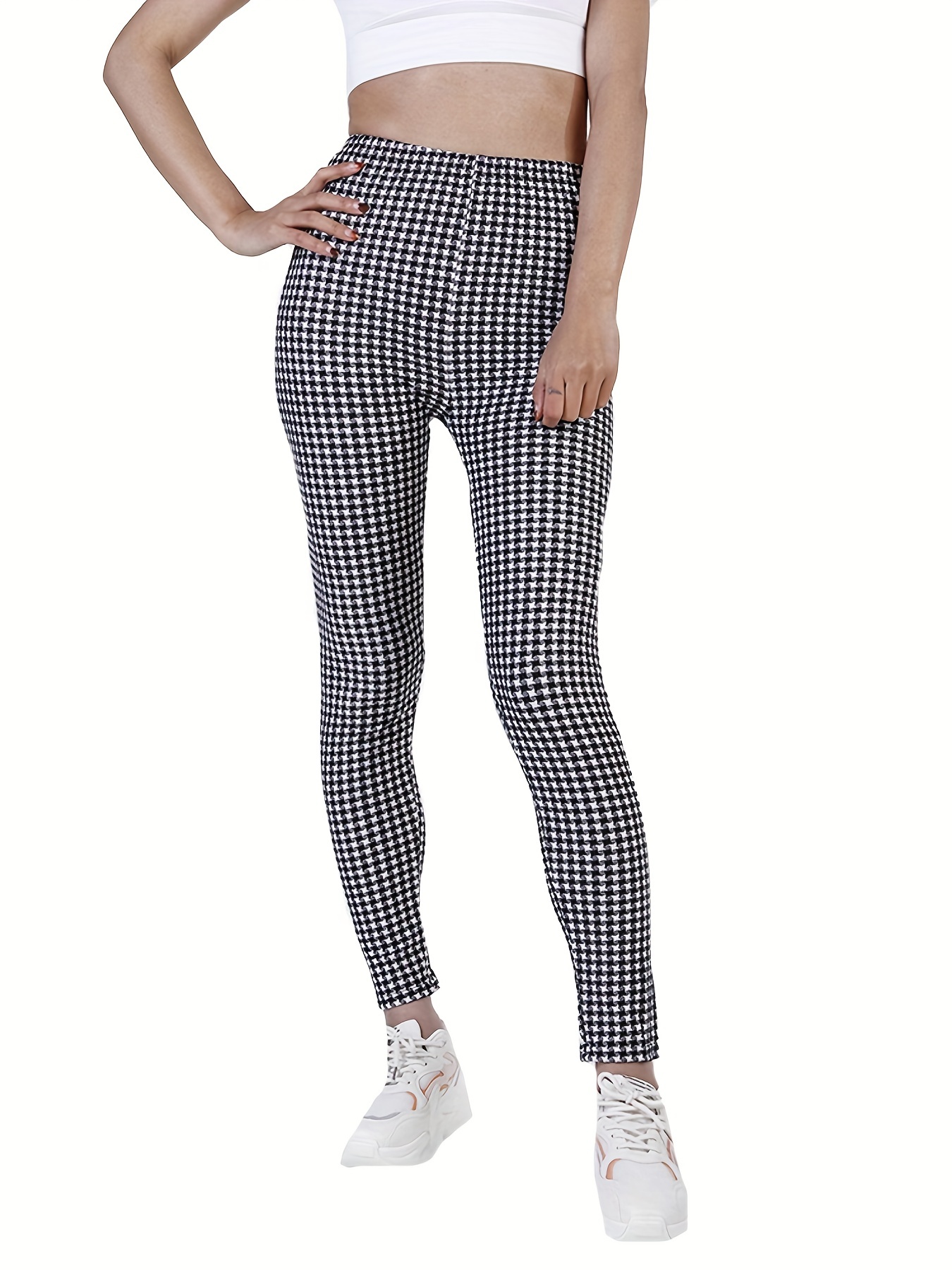 Women's Houndstooth Leggings, Perfect for the Office, Work From Home or for  Casual Wear -  Canada