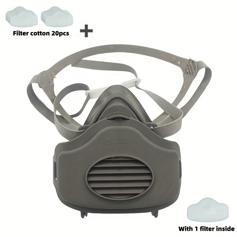 1pc Masque Anti-poussière Respirant, Anti-buée, Anti-poussière