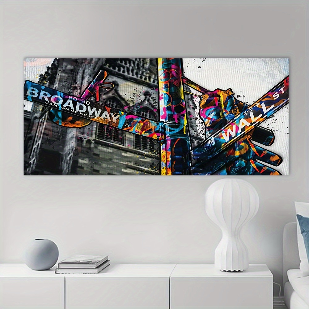 Grunge Skyline Art: Canvas Prints, Frames & Posters