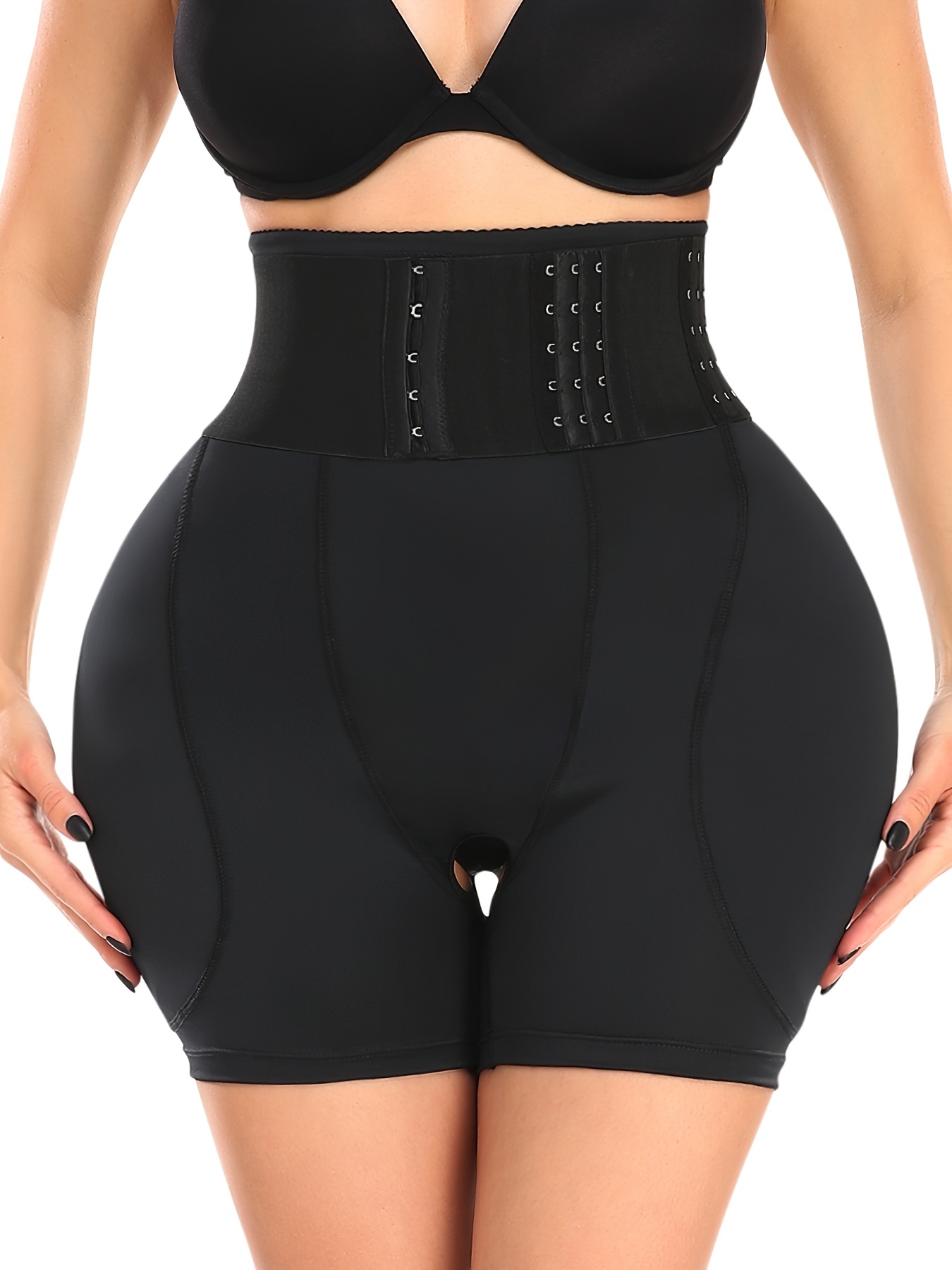 Butt Lifter Panties for Women Padded Underwear Seamless Hip Pads Enhancer  Shapewear Booty Lifting Panty-BLACK