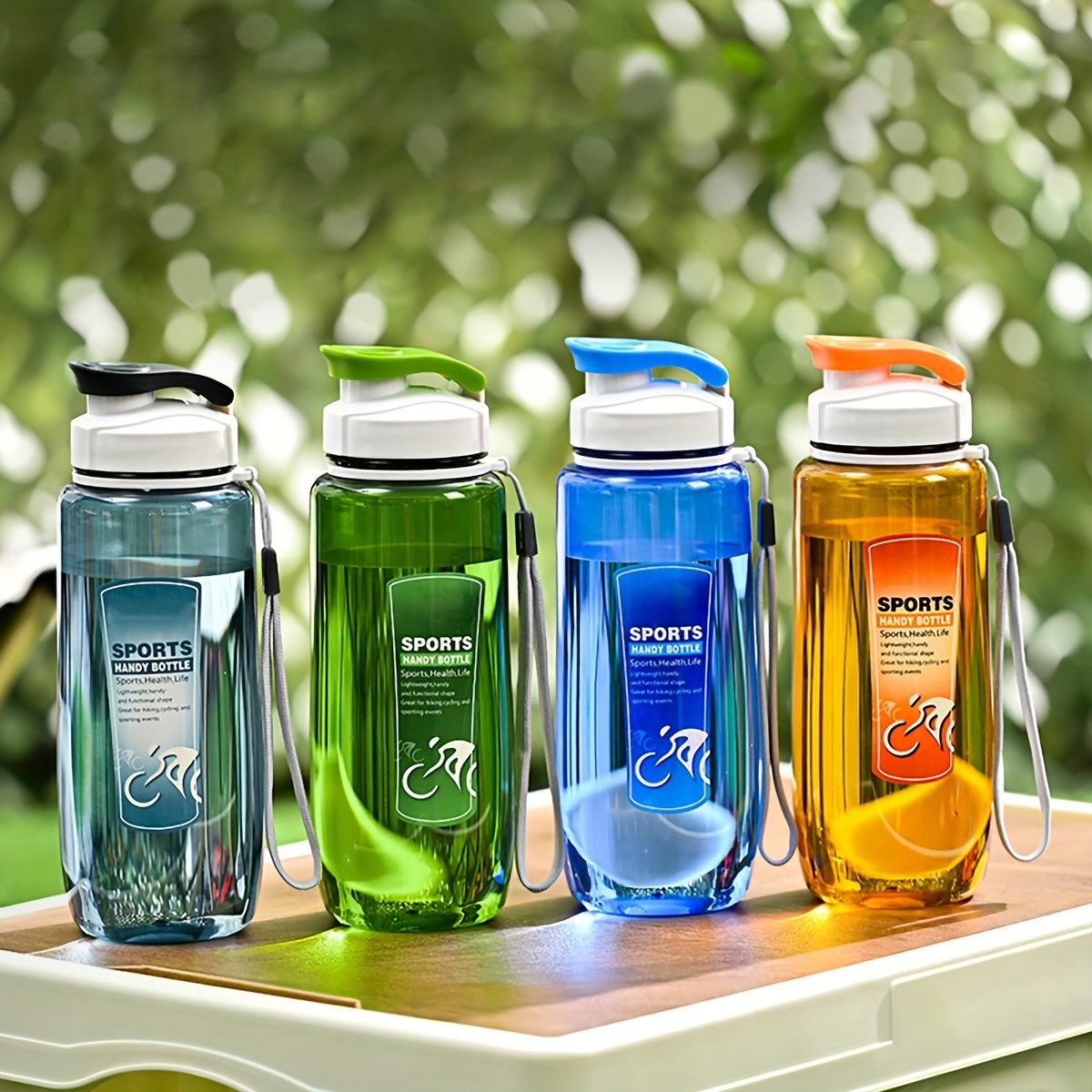 Pp Material Portable Large Capacity Water Bottle With - Temu